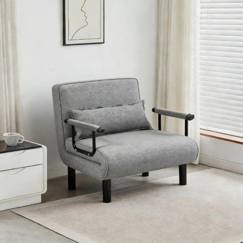 Single fabric sofa bed sleeper - single,