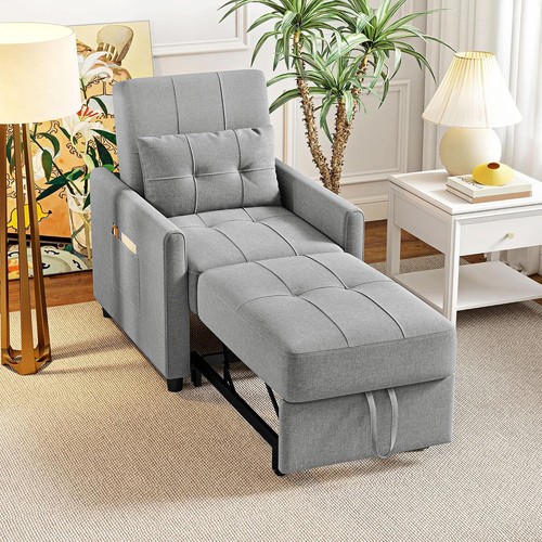 Single sofa bed pull out - sofa,