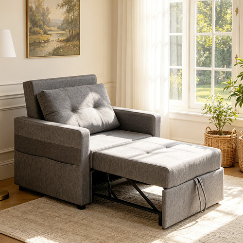 Single sofa bed - pull, out