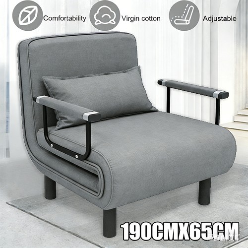 Single fabric sofa bed sleeper - fabric,