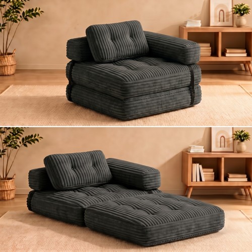 Folding convertible sofa bed - folding,