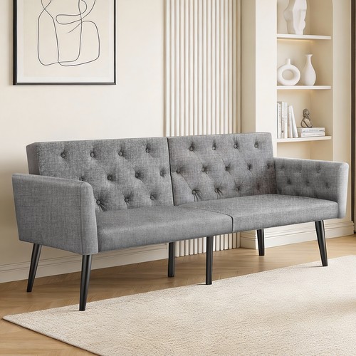 Double fabric sofa - fabric, single