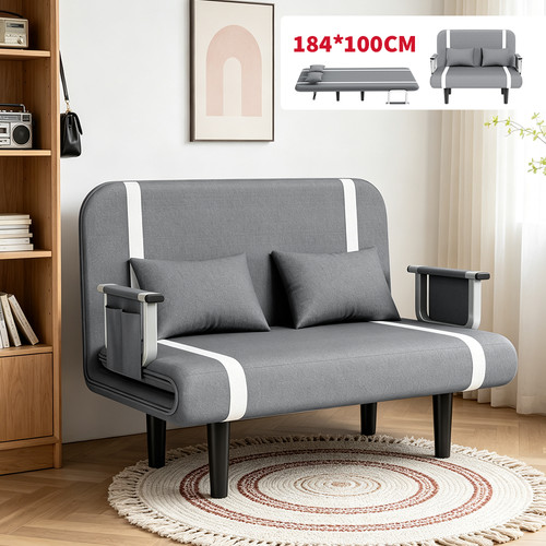 184cm double fabric sofa - 184cm, bed