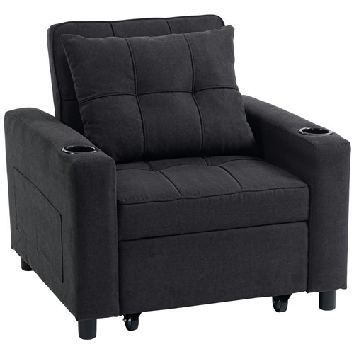 Homcom single sofa bed - 3-in-1,