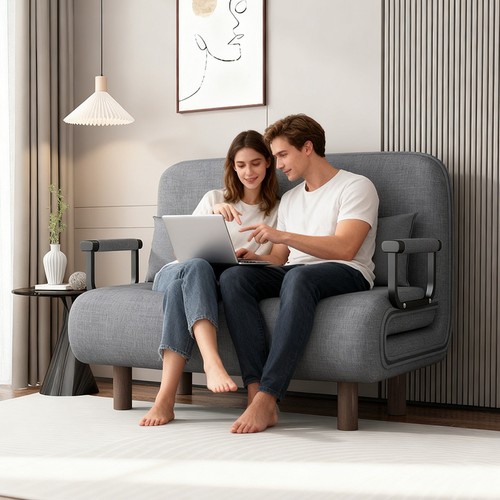 New double fabric sofa bed - double,