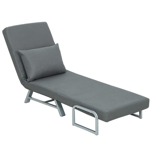 Homcom single sofa bed in - homcom, 3-in-1