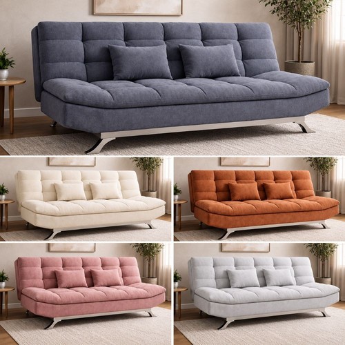 Suede sofa bed - sofa, convertible