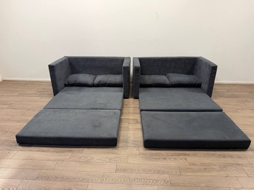 Pair lucy charcoal fabric - of,