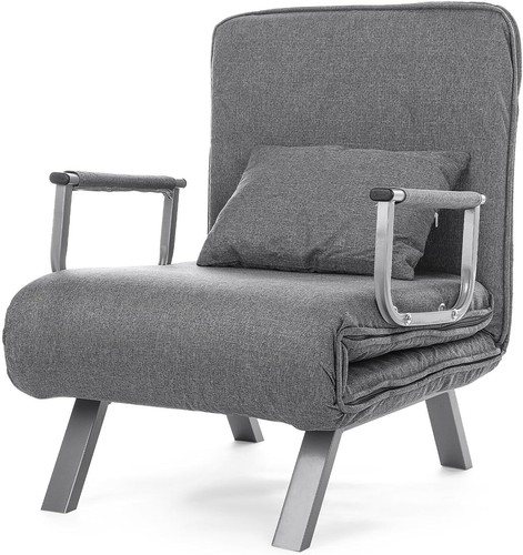 Single fabric sofa bed - single,